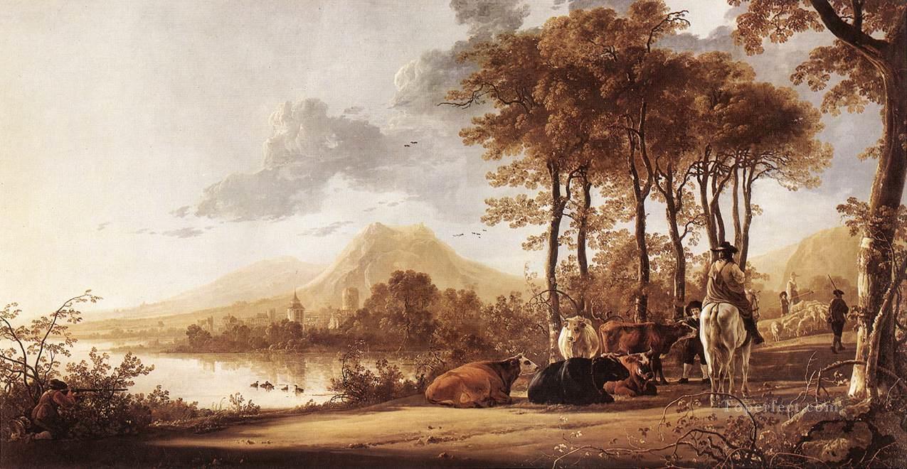 River Landscape countryside scenery painter Aelbert Cuyp Oil Paintings